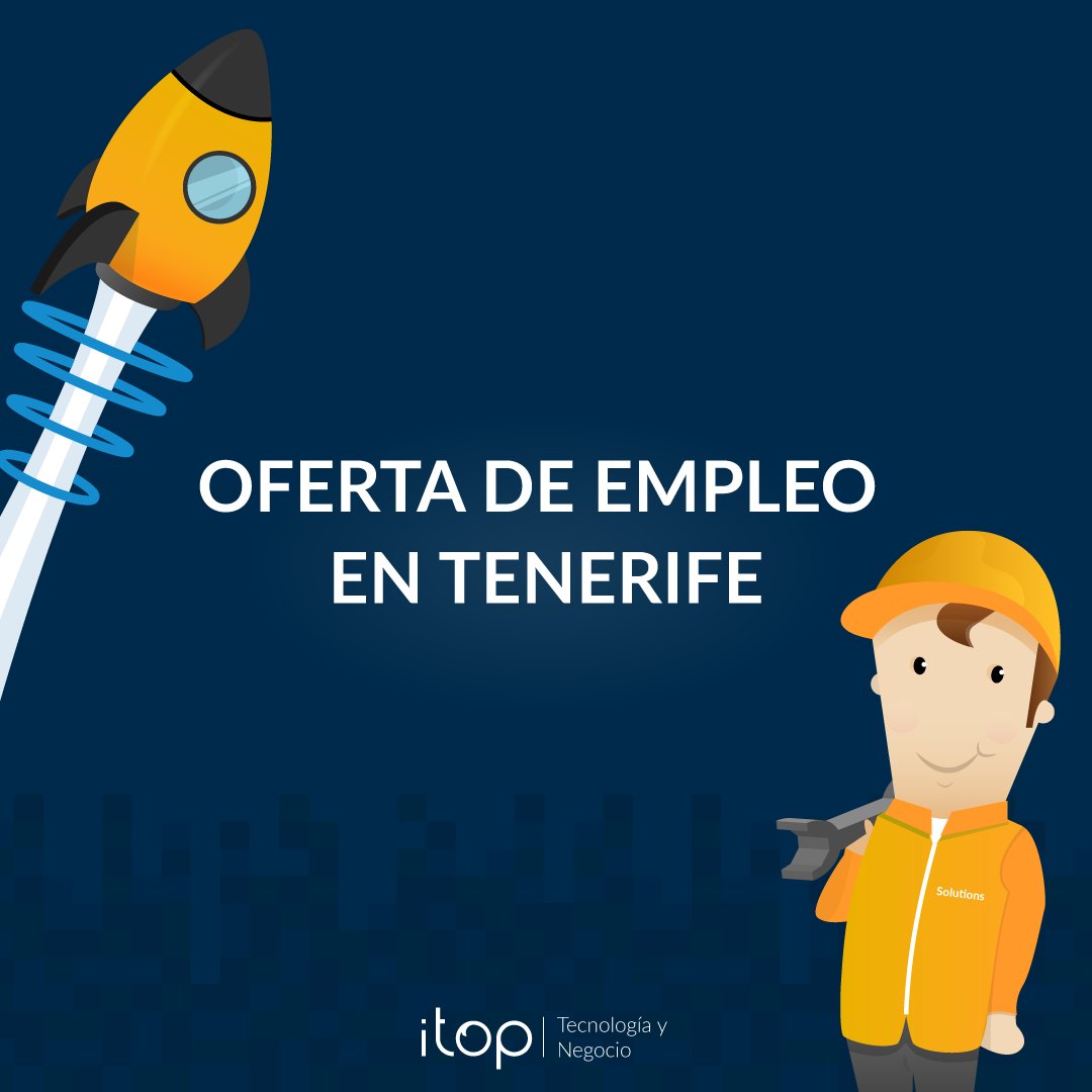 ItopMC's tweet photo. #OfertaEmpleo #Tenerife
Buscamos Programador #JuniorFullstack para incorporarse nuestro equipo de desarrollo de #Producto:
📌 Personas apasionadas de la #tecnología
📌 Ganas de aprender y sin miedo a los retos
📌 Orientada a cumplir con los #objetivos
➡️https://t.co/MLDPOwyfsZ https://t.co/l6VJ86CDUU