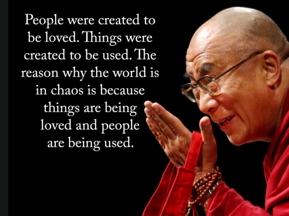 BruceVH's tweet photo. The reason why the world is in chaos is because things are being loved and people are being used.

#Spirituality #Consciousness https://t.co/bwp9rzA3C8