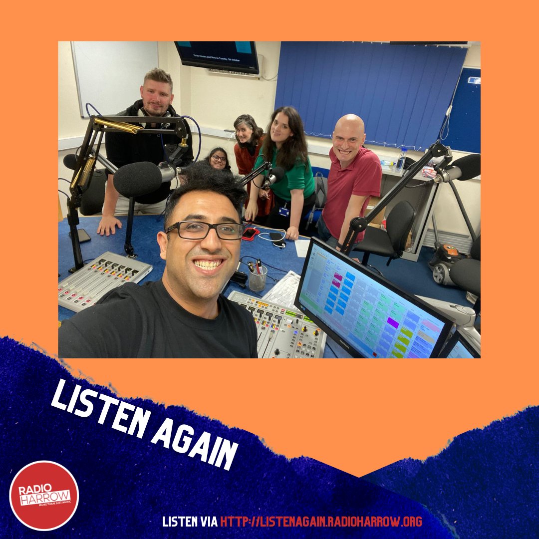 radioharrow's tweet photo. Listen again to Harrow Today from our Tuesday team, great to see them back in the studio!
#listenagain #radioharrow #harrowtoday https://t.co/il9HK7Zd5V