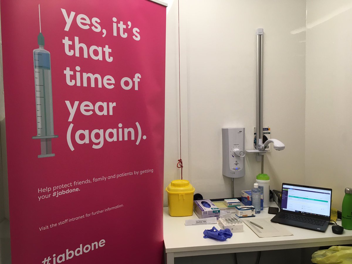 NWAmb_Sue111's tweet photo. Ready steady go!!! The 111 2021 flu vaccination clinic is open for business 😀 #getyourflujab #beatflu @NWAmbulance @NWAmb_Wellbeing @NWAmb_JackieB @AndreaB50423248 https://t.co/B6d0dZY1hv
