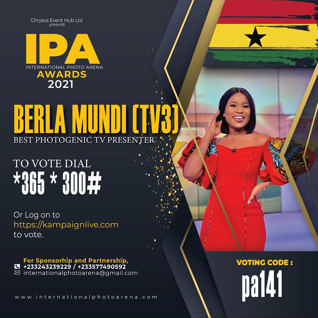 ipauniverse's tweet photo. Do you know that as an individual in the entertainment or showbiz space, your photos must speak a lot about you?
That's why #ipa_awards is here to put personalities all over the world in check.
#berlamundi
#tv3
#photogenicpresenter
#essien https://t.co/CsSljWl4qX