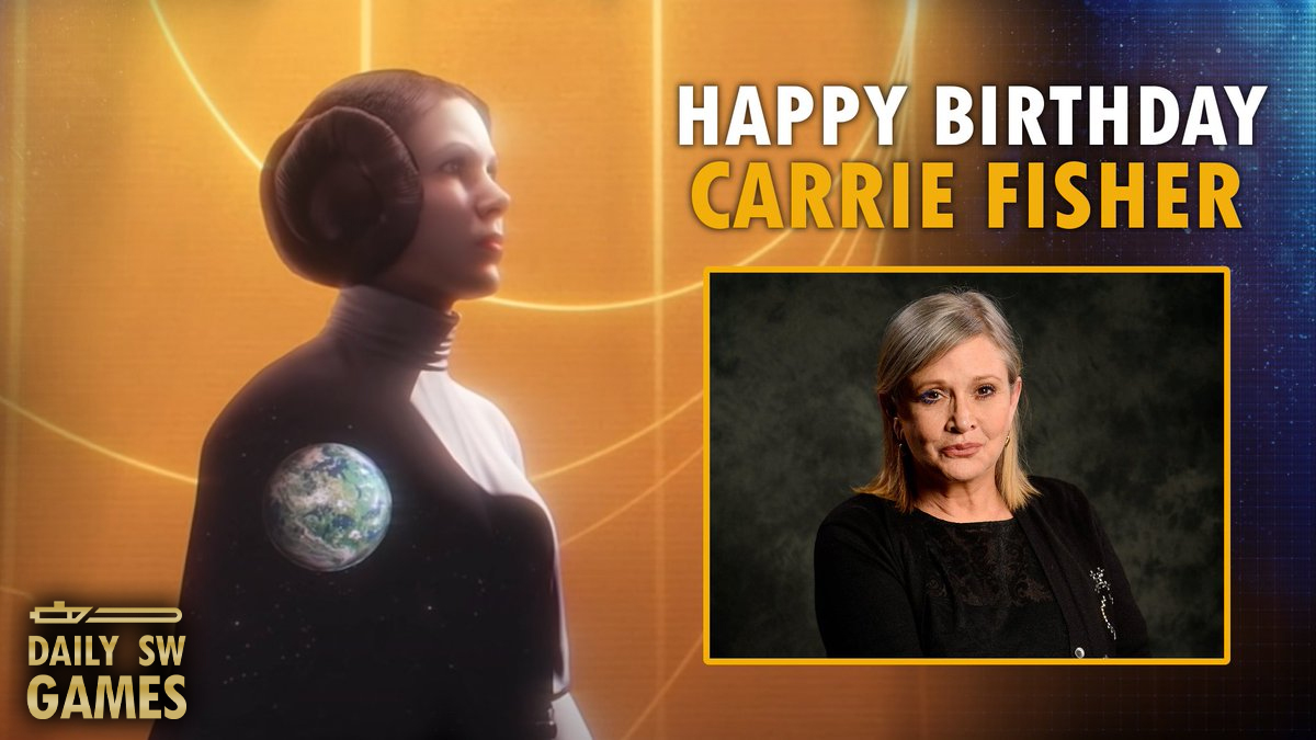 Daily_SWGames's tweet photo. Today we remember Carrie Fisher on what would've been her 65th birthday.

Never forgotten ❤ https://t.co/I53YVN3coL