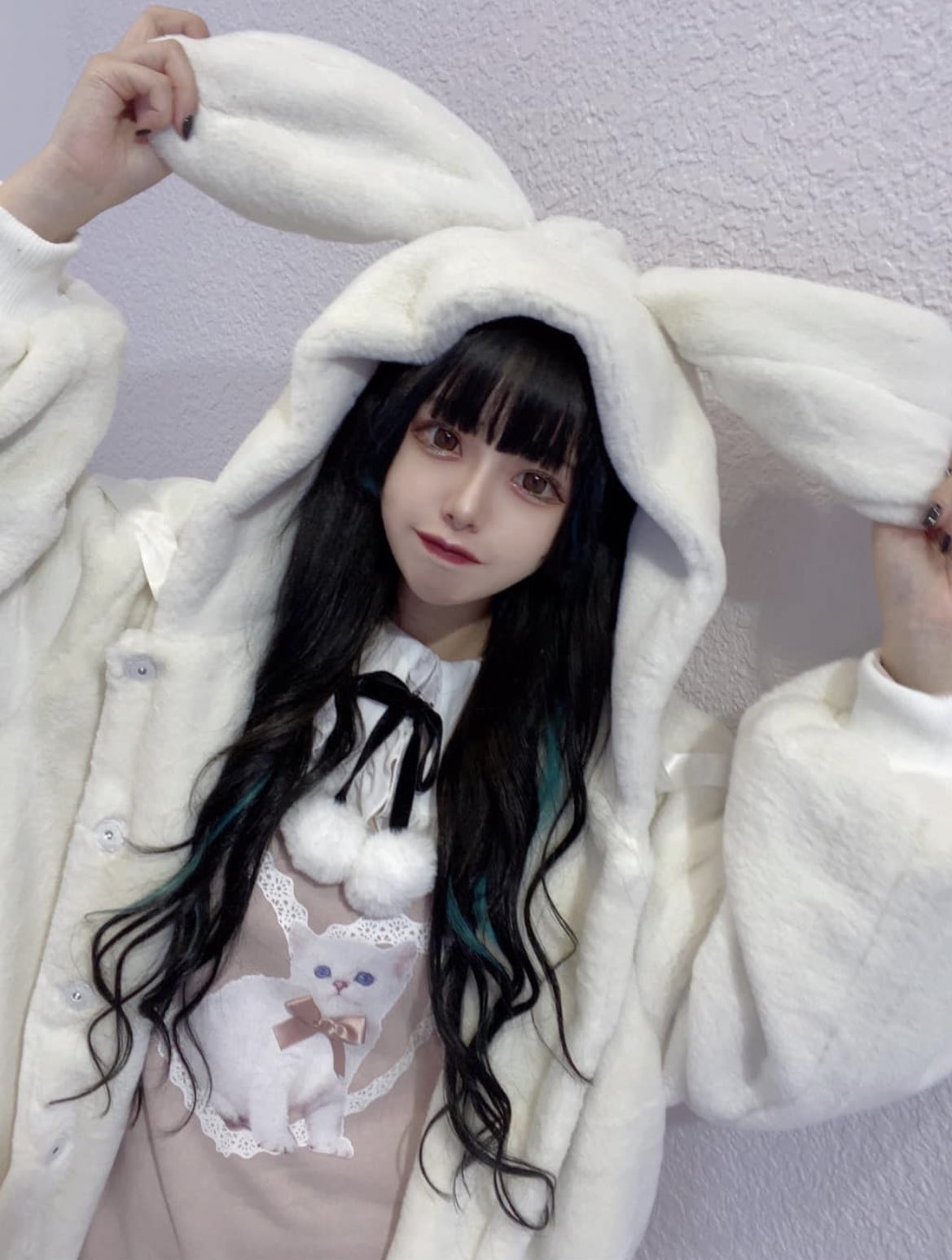 Ank Rouge ピアスチェーンうさみみファーコート 夢展望 [公式