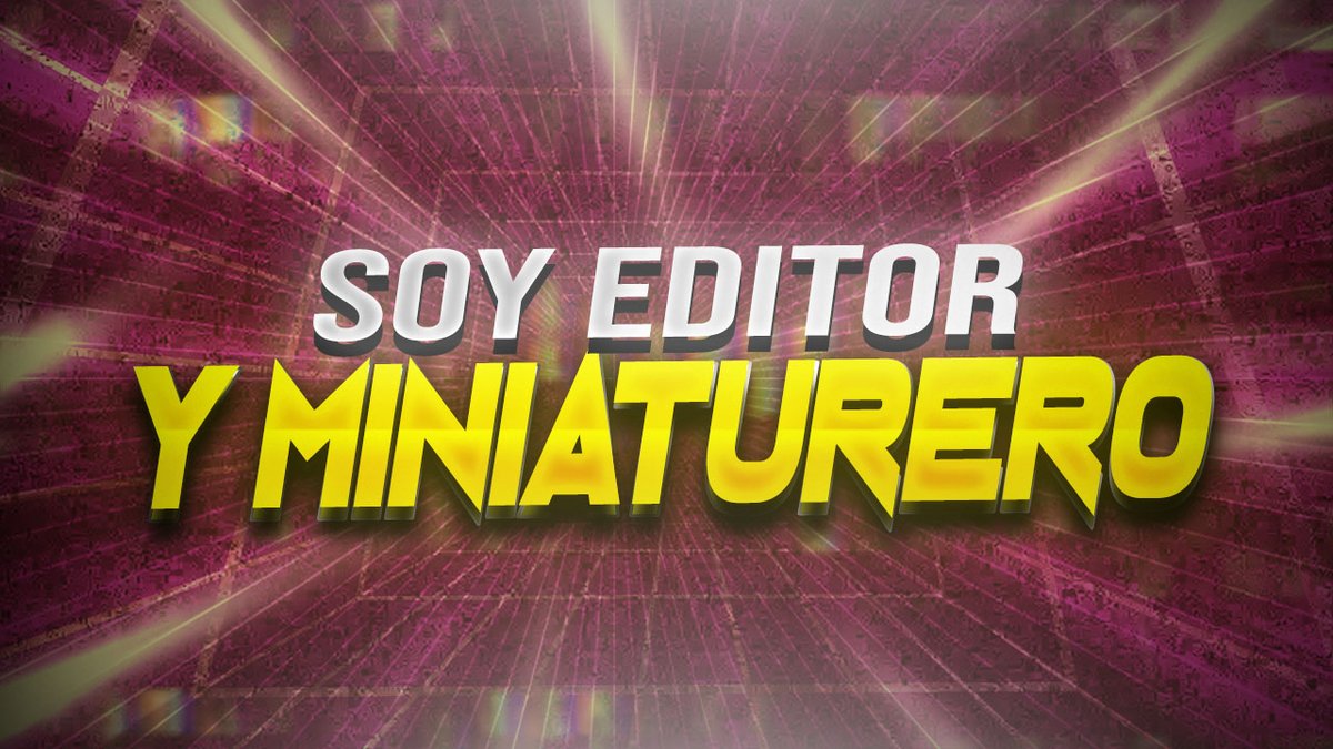 Editor y miniaturero (#Buscoeditor) tweet media