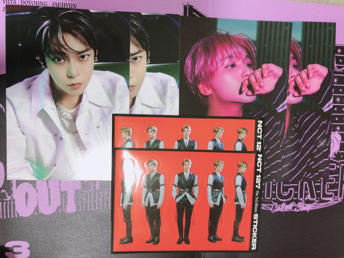 floyd0v0's tweet photo. NCT127  sticker 交換

譲　トレカ→ユウタ、テイル、ヘチャン、ドヨン
　　ポスカ→ドヨン、ヘチャン
　　ステッカー→マーク、全身ユウタ

求　異種同種　マーク、ジェヒョン

郵送にて交換希望です。お気軽にお声掛けください☺️ https://t.co/eFmFE4QLxP