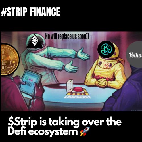 OnuoraOluchi2's tweet photo. Definitely #StripFinance🚀🚀
Interesting to be aware that
#Stripfinanceis Is building a collateralised NFT borrowing and lending marketplace that would be launched on Binance Smart Chain?
Interesting right.. Stay Tuned
#Stripquad $STRIP https://t.co/aIuF2s65ue https://t.co/4tqH6KGnTH