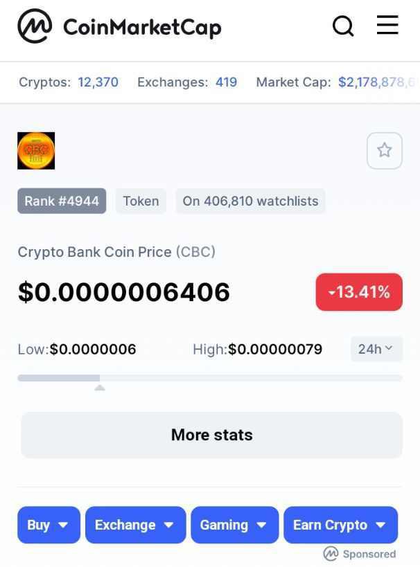 #Airdrop 

🍃 CBC Instant Airdrop 
💲 Value 100.000 $CBC Token
👤 Market SOON 

🖥 Airdrop Link on Channel

▫️t.me/CBCInstantAird…

ℹ Information :
Instant withdrawal distribution after your balance exceeds the target.