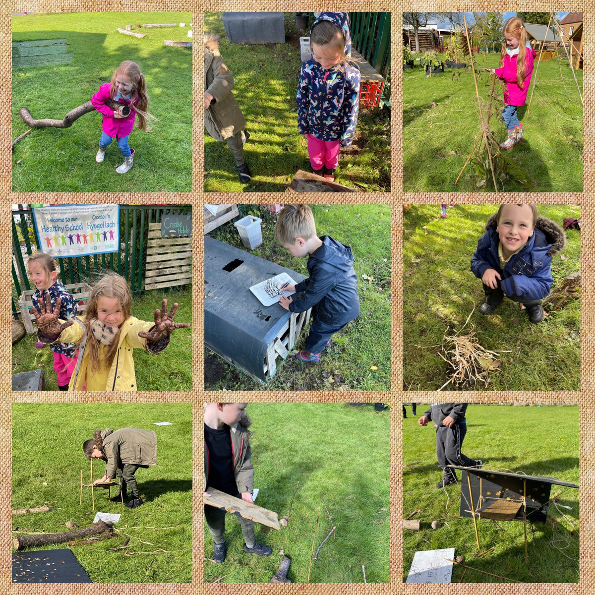 stdavidsrc2017's tweet photo. Dosbarth Dau had a fantastic time in our outdoor learning space yesterday! We learned about different homes around the world and used our own designs and materials that we could gather to create our own versions! #sdpsy2 #ethicalinformedcitizens #enterprisingcreativecontributors https://t.co/fQibBOjOFd