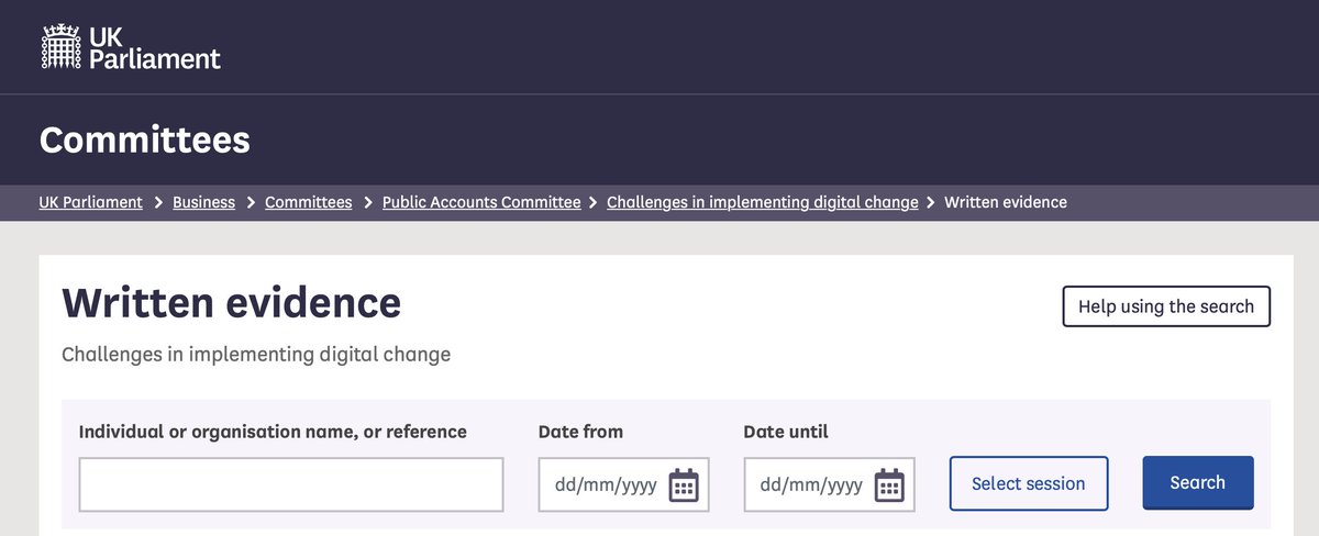 markthompson1's tweet image. Good to see our written evidence published in the Challenges in Implementing Digital Change Select Committee this week: committees.parliament.uk/work/1471/chal…
Thanks to collaborators @ntouk and @WillVenters.  I just hope someone, somewhere is reading it!