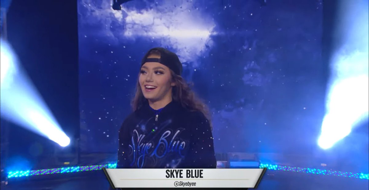 DannyDiaz60's tweet photo. Skye Blue hats are gonna be a popular seller on #AEW Shop one day

#AEWDarkElevation #AEWElevation https://t.co/YTomCVFKmI