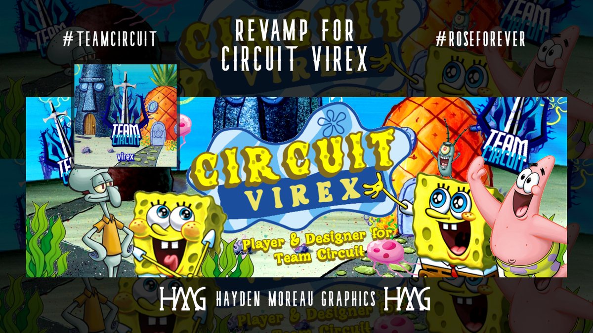 hmgraphicsnz's tweet image. Revamp for @RodnutsYT | A little Spongebob jam for the night. All likes and RT&apos;s are appreciated!! @TeamCircuitGGs @HunterHD_ @greyzdead @MaximumMob #roseforever #teamcircuit