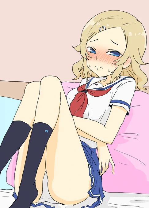 普通の丈の靴下に恥ずかしさを感じるミミちゃん #はいふり 