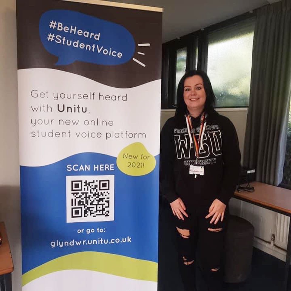 WrexhamSU's tweet image. This morning, @WGSUPresident Lauren Hole was at @WGUNorthop campus promoting Unitu- your student voice platform and SU services including our new strategy! 

We will be back soon 😊

#glyndwr #feedback #unitu #suontheroad #union #advice #strategy