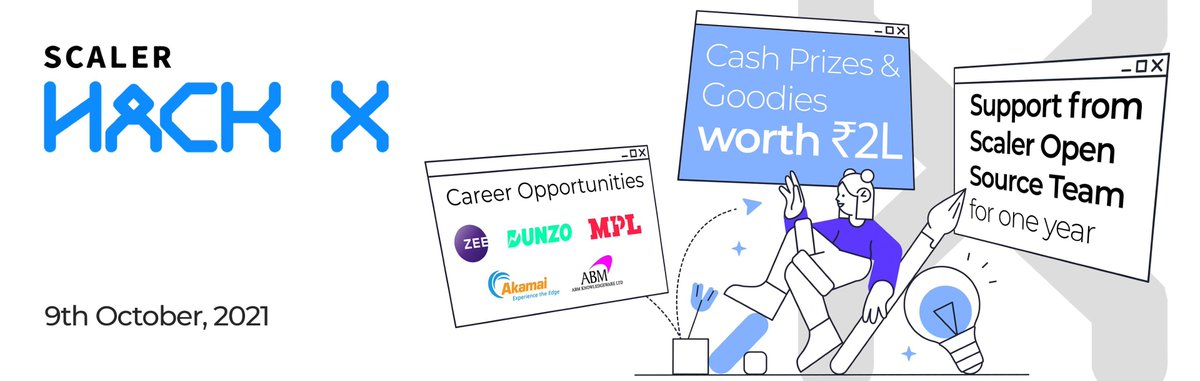 surajsingla333's tweet photo. Happy to share that I will be mentoring young (and old? :P) coders this weekend at HackX by @scaler_official, a hackathon with career opportunities and rewards worth 2 lac for the winners.
https://t.co/ZEaI7tHSQW
#findyourhack https://t.co/kWAbURk20X