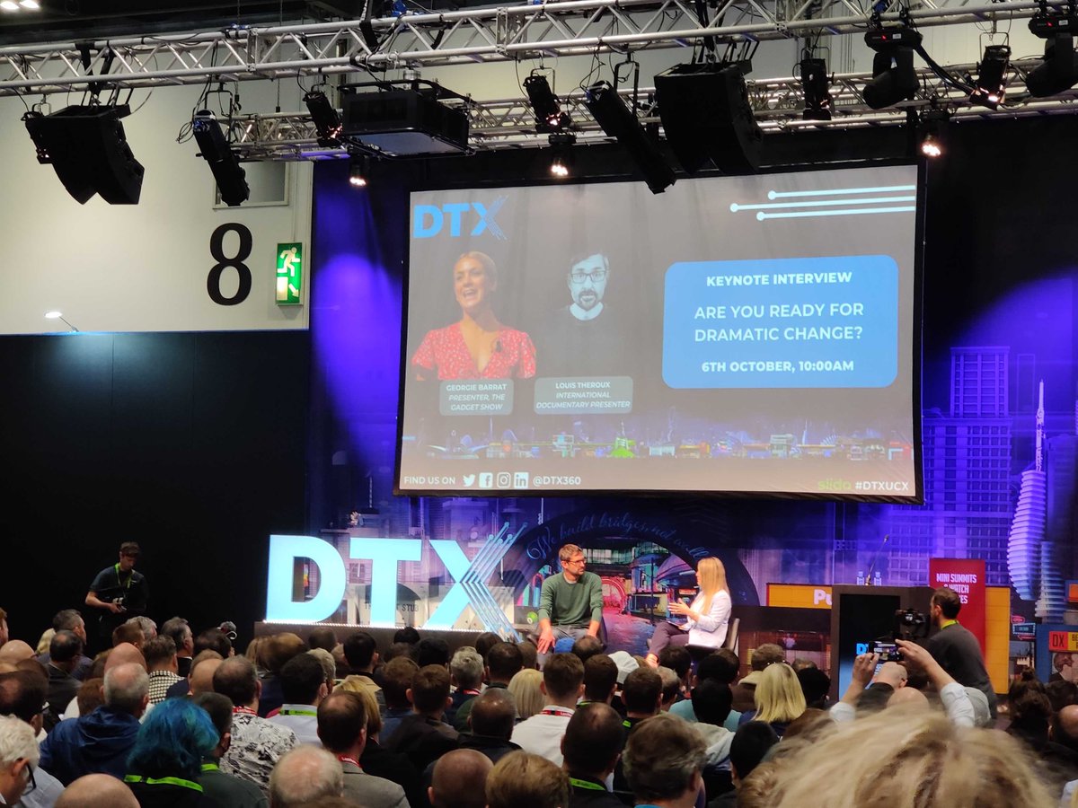 EM360Tech's tweet photo. Another day, another opportunity to be jealous of our @HOCMaxKurton! He's lucky enough to be seeing the incredible @louistheroux at @DTX360 today! 😳 

#LouisTheroux #Cybersecurity #DTX #DTX2021 https://t.co/0wW2irN3Bo