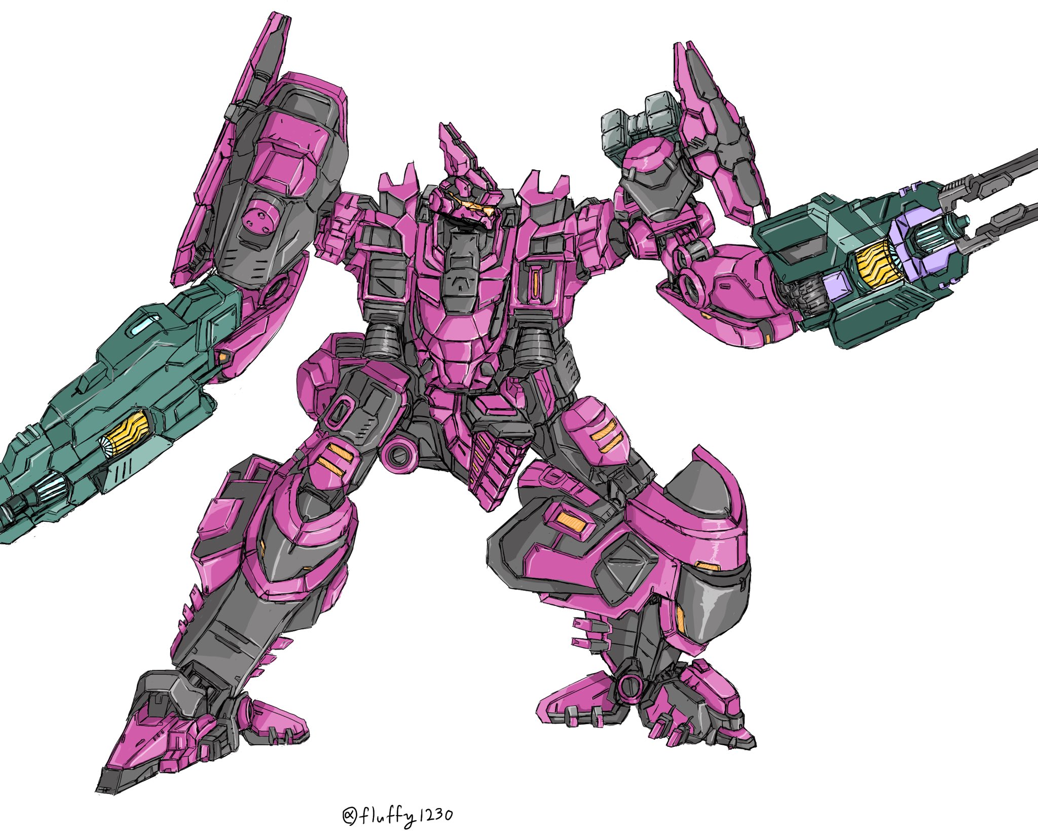 Tsb Fluffy Puffy Fluffy ももみさんのデモエク機体 ライノセラス をacvd風にしました Daemonxmachina デモンエクスマキナ Acvd T Co Bgxdbrsle8 Twitter