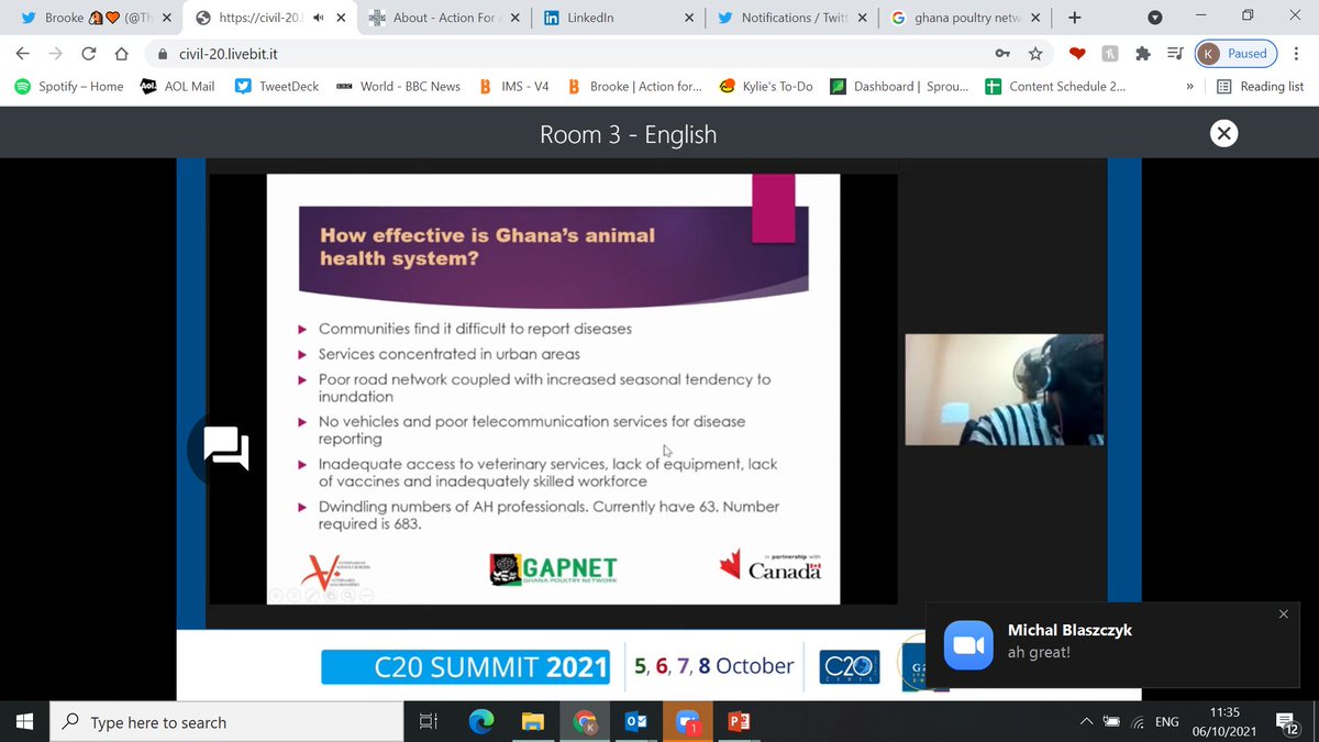 TheBrooke's tweet photo. How effective is #Ghana's #animalhealthsystems...
Dr Anthony Nsoh Akunzule at the #Action4AnimalHealth side event at the #G20 Civil Society 20 Summit @C20EG. https://t.co/J7YxxbcBMb