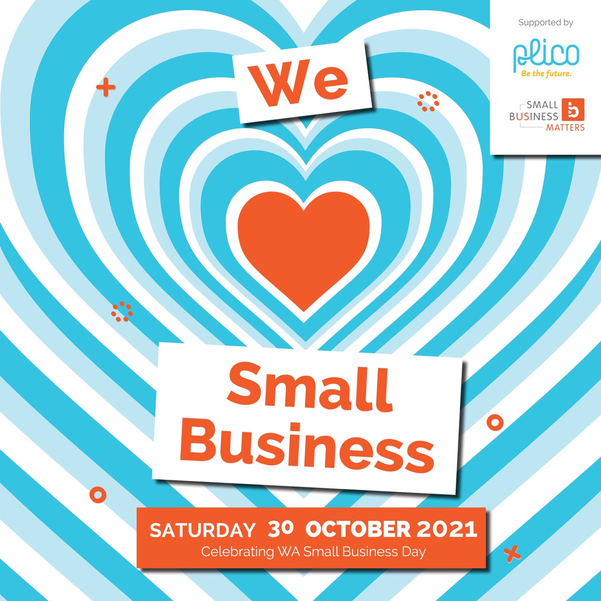 smallbizWA's tweet photo. 🧡 WA Small Business Day 🧡 coming up on Sat 30 October! 

Let’s celebrate this day together - big thanks to @plicoenergy for supporting this important movement! #SmallBusinessSaturday #wasmallbiz #bethefuture #SmallBiz #thinksmallfirst https://t.co/a9yD6v2TOt