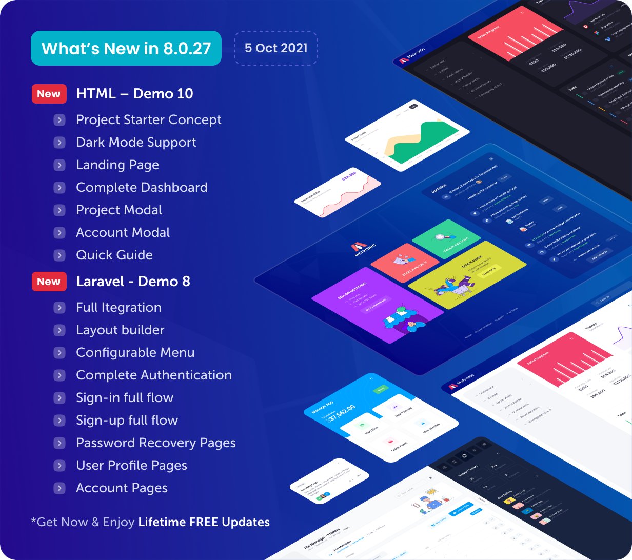 KeenThemes on Twitter: "Yes! Our unique demo concept for Metronic(8.0.27)  is finally LIVE! It is kind of Project Starter page for various  applications. Please let us know your thoughts about it.  https://t.co/aJCw3ezSdy #