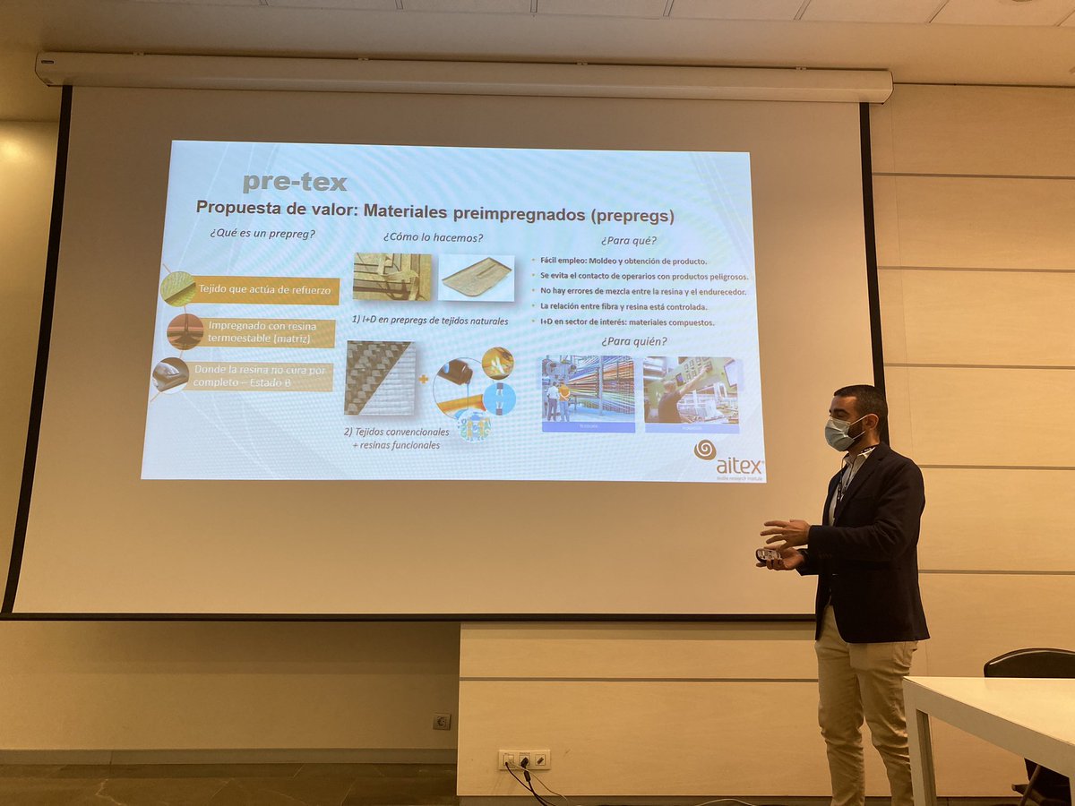 Anasolgo's tweet photo. Presentaciòn de nuevos materiales y procesos #sostenibles de @aitex_es en el marco de @feriaecofira Imprescincibles para el futuro de las #empresas https://t.co/Bf1BNKHSZW