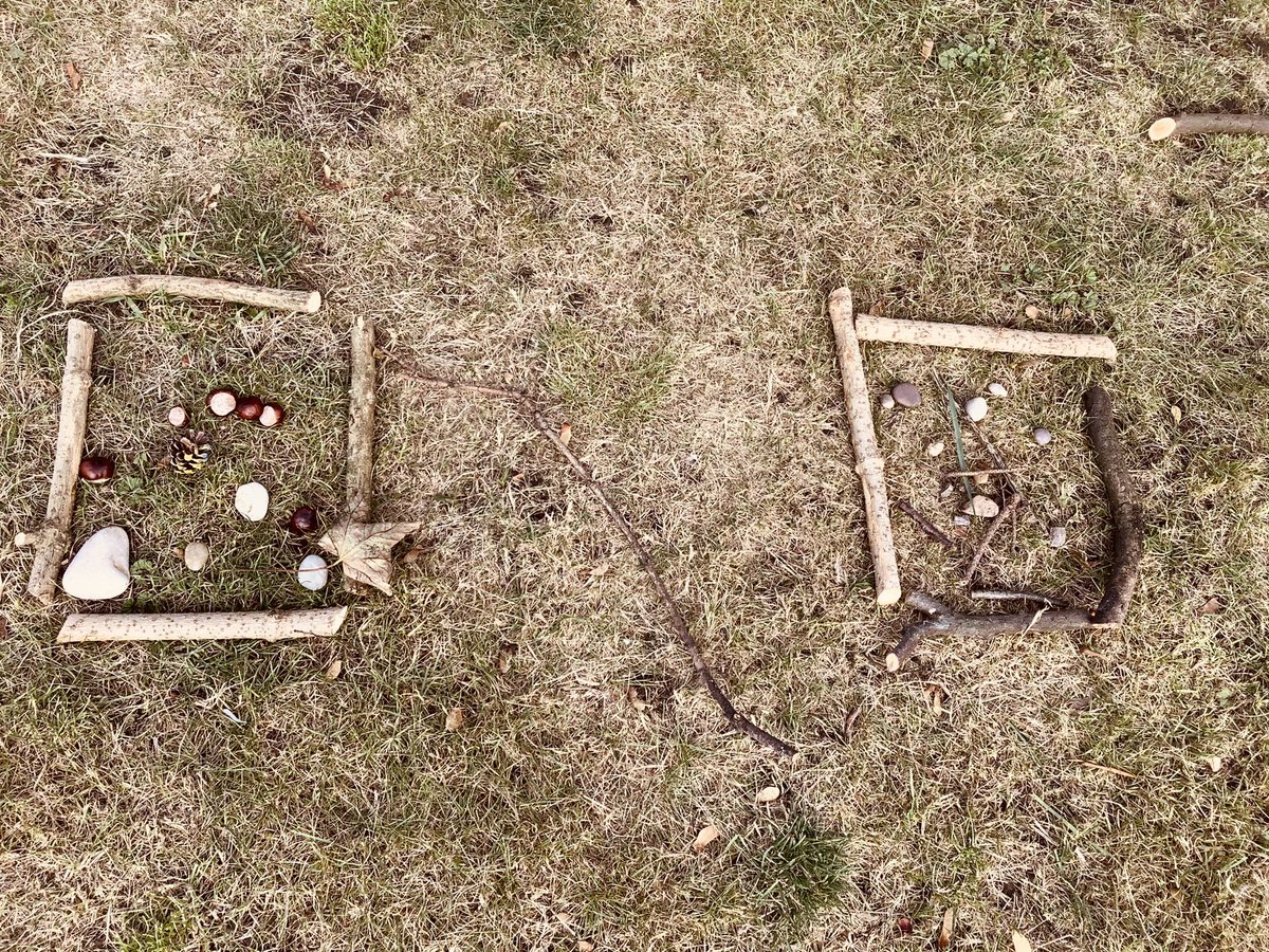 HTAClass1F's tweet photo. We used natural materials to create pieces of Ephemeral art in Ecoland. #HTAEcoland #HTAArt #naturalmaterials https://t.co/PxQ7Z1K0fP