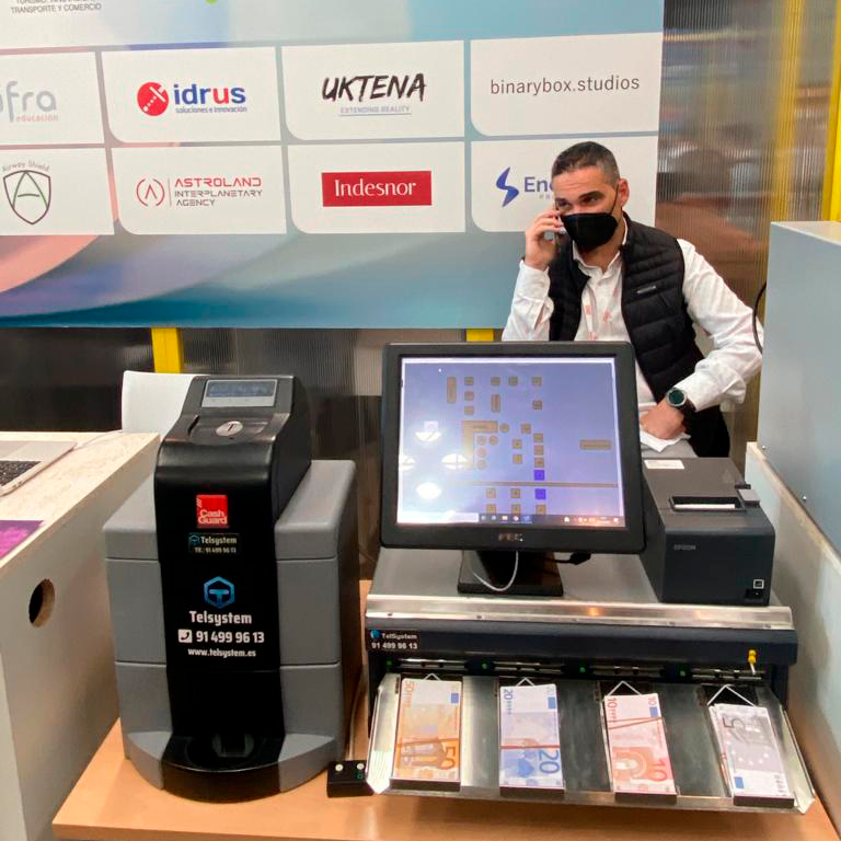 CashGuardSpain's tweet photo. Desde ayer hasta el Jueves 7 nos encontramos en la feria @south_summit junto a nuestro distribuidor @INFITEC presentando el mejor cajón inteligente del mercado CashGuard.

☎914999613📲600470088
#SouthSummit21 #innovación #cajoninteligente  #maquinacobroautomatico #solucionestpv https://t.co/oMz3VjLPkJ
