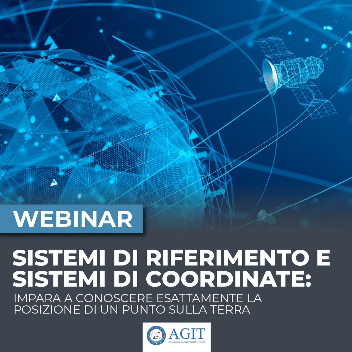 AGIT_CNG's tweet photo. Ti piacerebbe conoscere ESATTAMENTE la posizione di un punto sulla superficie terrestre? Allora non perderti il nostro prossimo Webinar il 12 OTTOBRE! Ti spiegheremo come utilizzare i Sistemi di Riferimento e di Coordinate più conosciuti in Italia! Clicca👉https://t.co/s8aU4GhWTy https://t.co/GwXqqVnp7V