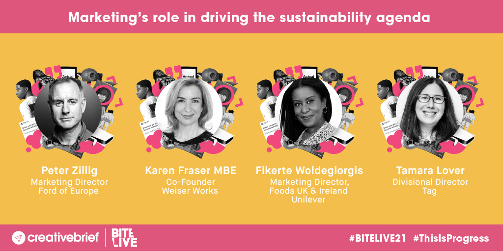 "We need to help give people hope. Because from my experience, where people have hope - they seem to make better choices."

<a href="/KarenFraser_MBE/">Karen Fraser MBE</a> on how we educate marketers for change

creativebrief.com/agency/creativ… #BITELIVE21 <a href="/Weiser_Works/">Weiser Works</a> <a href="/tagwwnews/">Tag Worldwide</a>