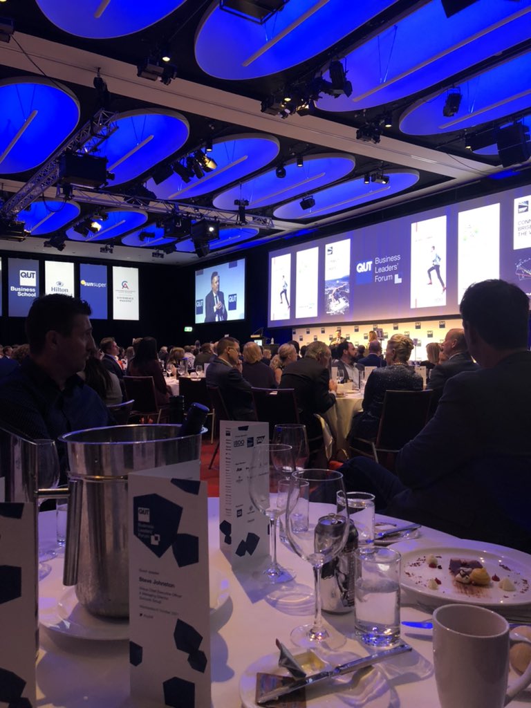 Great takeaways from Steve Johnston of <a href="/SuncorpGroup/">Suncorp News</a> at QUT’s Business Leaders Forum today #whatisyourpurpose #qutblf <a href="/QUTBusiness/">QUT Business School</a>
