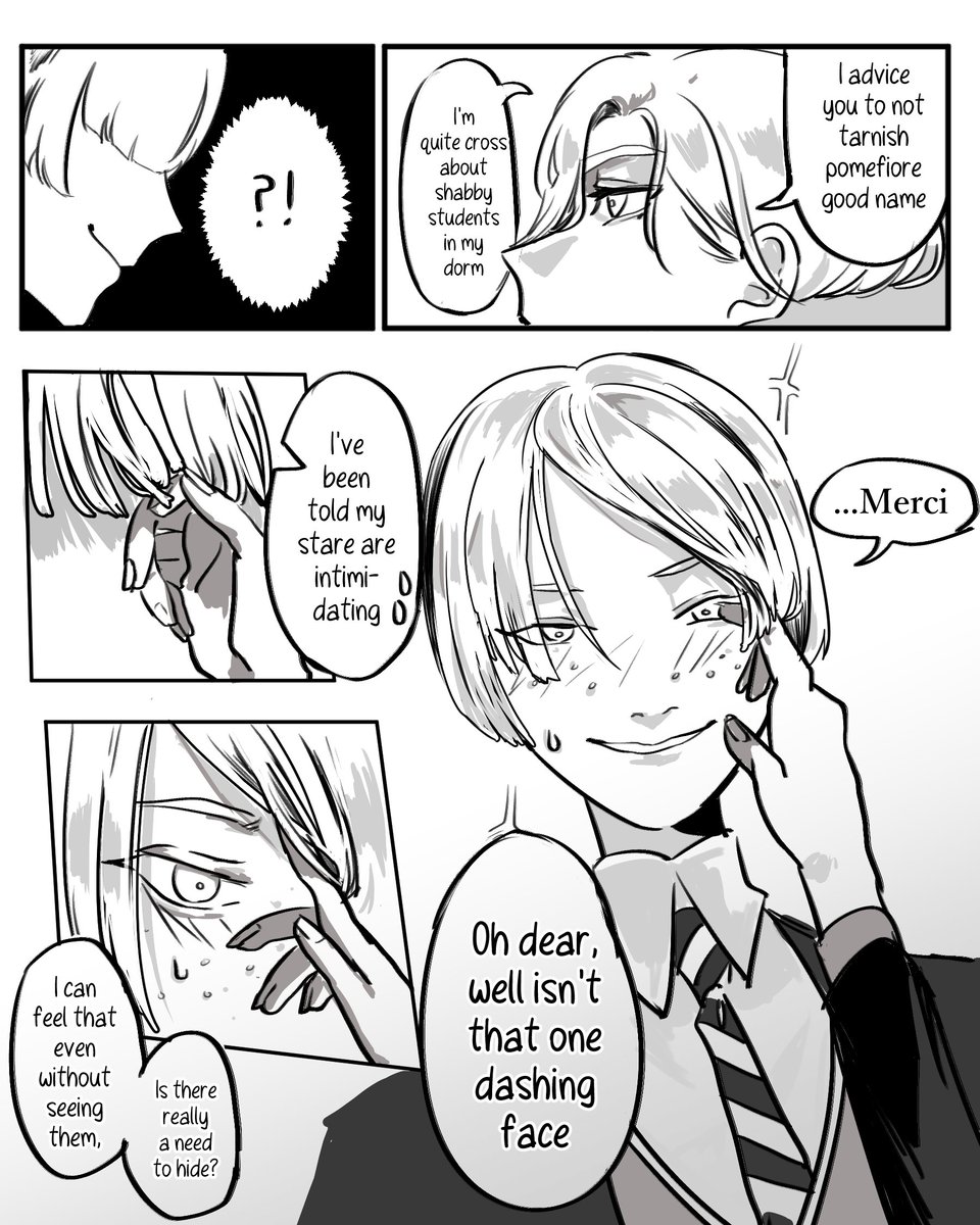 ルクヴイル
a comic where 1st year vil gives rook a makeover instead of a restraining order [1/2] 