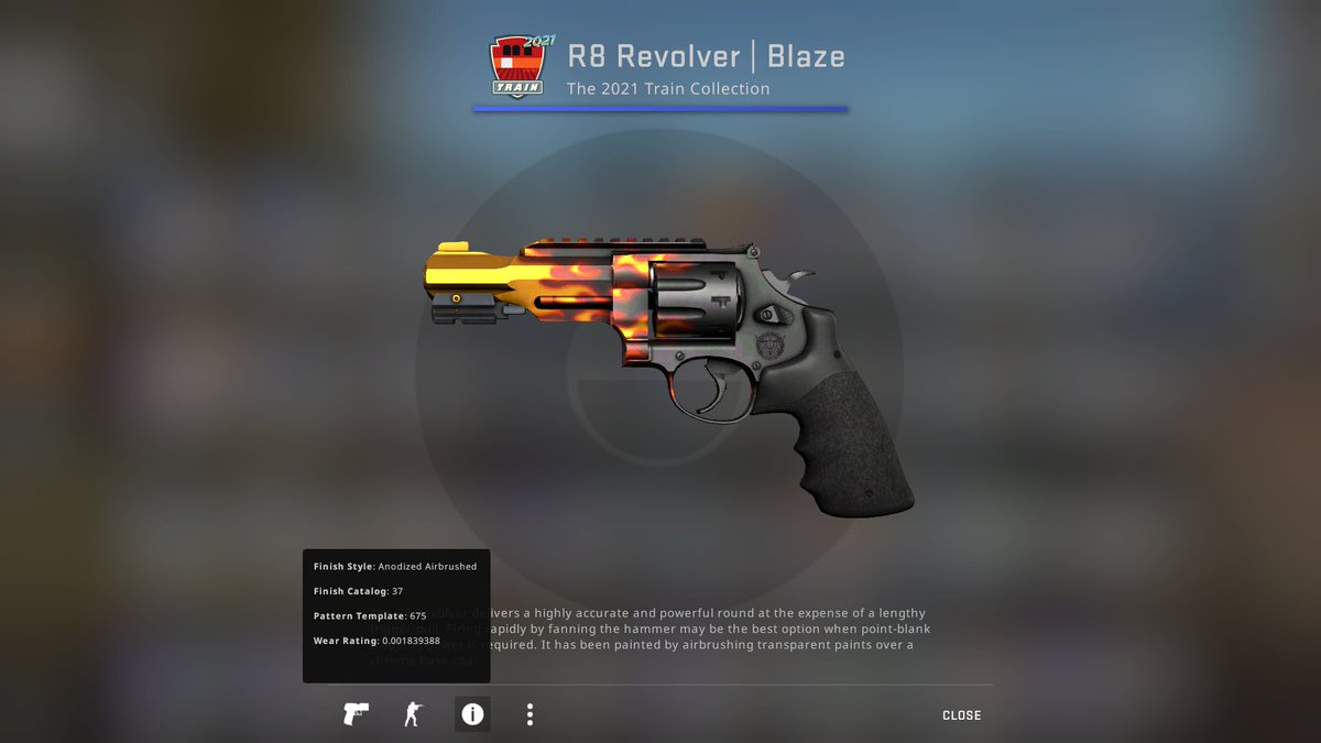 Blazing Revolver with a float 0.001, can some tell me if I have the #1 Revolver as of now?
#csgoskins #CSGO #CSGoesGlobal