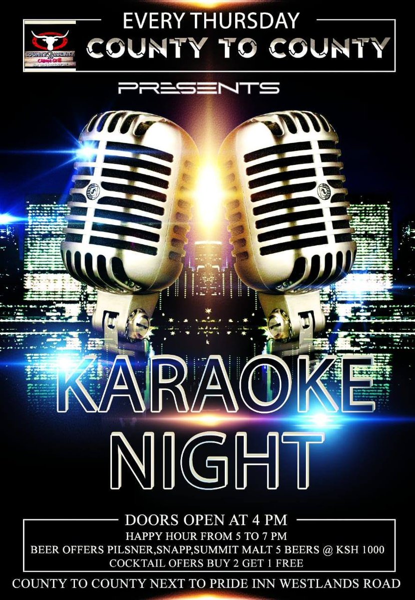 County2countyG's tweet photo. Karaoke Night is always a plan! It will be happening tomorrow and is hosted by Jake and the crew. Let's see how many songs you can remember. #karaoke #thirstythursdays #thursdayplan https://t.co/bx4XAf042X