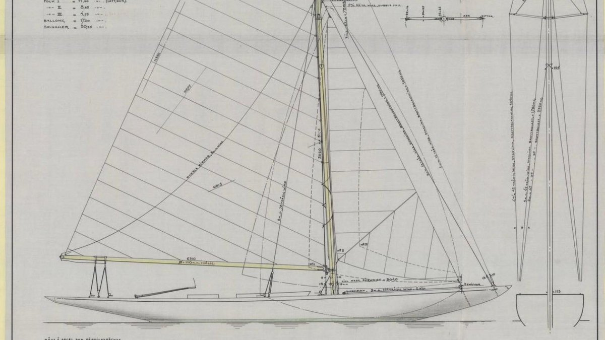 The #SixMetre archive website has hundreds of records for you to use, including a growing number of plans.

This 1921 sail plan of Hypnos was added earlier this month. She was one of 11 Sixes designed by Nygren between 1911 and 1924.

More here 👉 6metrearchive.org/the-archive/sa…