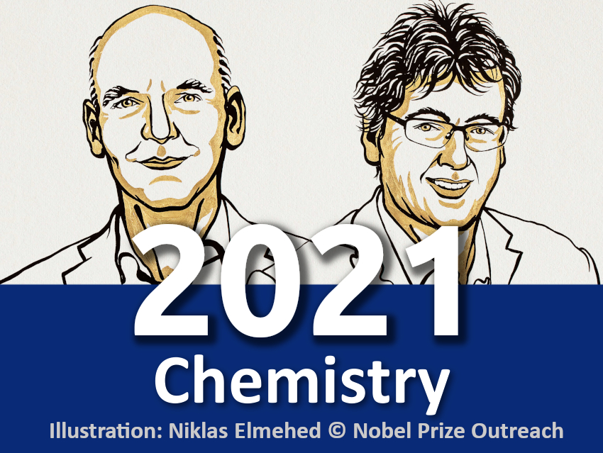 Nobel Prize in Chemistry 2021
The prize was awarded to Benjamin List (Germany) and David MacMillan (USA) for the development of asymmetric organocatalysis 
chemistryviews.org/details/ezine/…