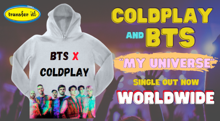 transferitprint's tweet photo. It’s Official! Coldplay X BTS Is Happening With Single ‘My Universe’ And Fans Are Over The Moon.
‘My Universe’ Coldplay and BTS’s single will drop on September 24 and the ARMY can hardly wait. They even have a new name for the two bands and their collaboration. #TransferIt #BTS https://t.co/pyau8A8VTn