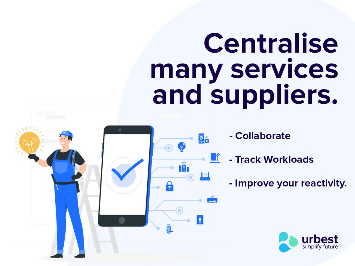 Centralise all your suppliers and services in one place.

Book your demo here: urbest.io

#facilitymanagement #facilitiesmanagement #facilitymanager #maintenance #maintenancemanagement #servicesprovider #servicesolutions #suppliers