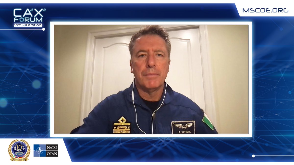 MSCOE_NATO's tweet photo. Pleased to have had as a guest Roberto Vittori, Italian Ministry of Foreign Affairs Space Attaché and Astronaut @ESA_Italia @ItalyMFA

#NATO #WeAreNATO #WEAREACT #CA2X2 #AeronauticaMilitare #ItalianAirForce #airforce #space  @SM_Difesa @NATO_ACT https://t.co/whTEsObV4w