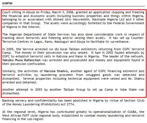 Now number 2.

2. This is that a known terrorist Sheikh Yakubu Musa Kafanchan, who has been arrested in the past by the Nigerian Government for setting up terror units across Kano and Katsina, is now an ally and good friend of <a href="/MBuhari/">Muhammadu Buhari</a>.

Now THIS is the story. And not NASCO.