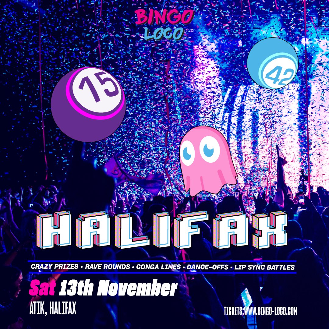 Bingo Loco has become our new obsession! Don’t miss out.. 🎟 linktr.ee/AtikHalifax