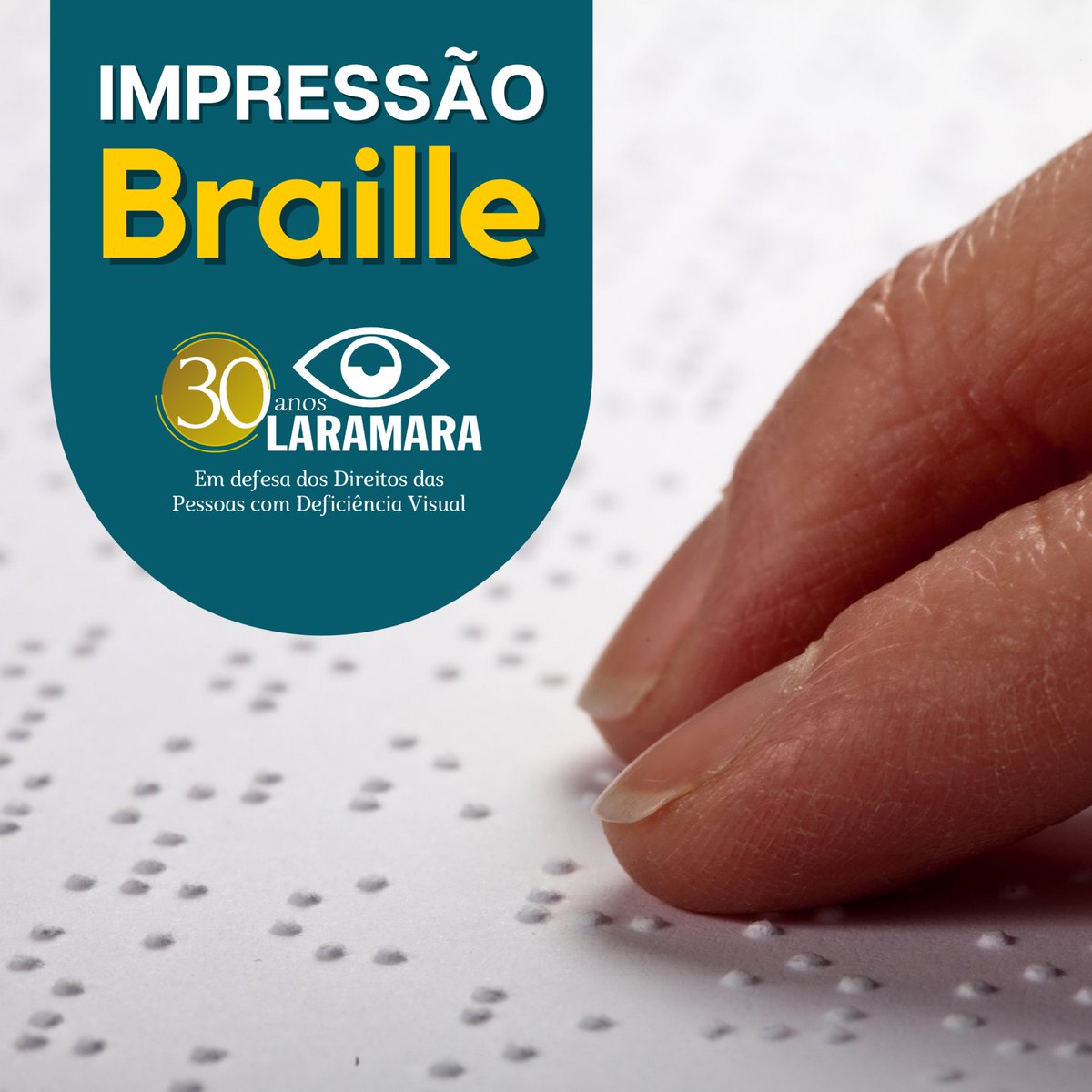 Na Laramara você pode solicitar impressos em braille para o seu negócio ou estabelecimento.

Acesse: laramara.org.br/sustentabilida… ou  solicite um orçamento através do e-mail: impressao.braille@laramara.org.br

#Laramara #impressao #acessibilidade