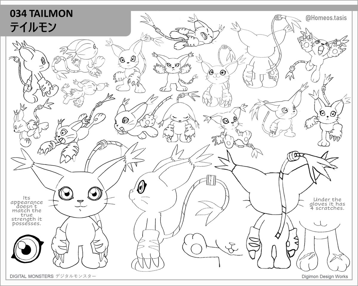 TasisHomeos's tweet photo. #034 Tailmon (Page 1)
Digital Artbook (Lineart)
#Digimon #DigimonAdventure #Digimonsize #Digimon2020 #γγΈγ’γ³ #Anime #Digimonart #Digimonlineart #DigimonOVA #Pokemon #DigimonSettei #Cat #Tailmon #Gatomon #Perro #Angewomon #Ophanimon #Holydramon #Magnadramon #Plotmon #Dog https://t.co/naJsEuZoFm