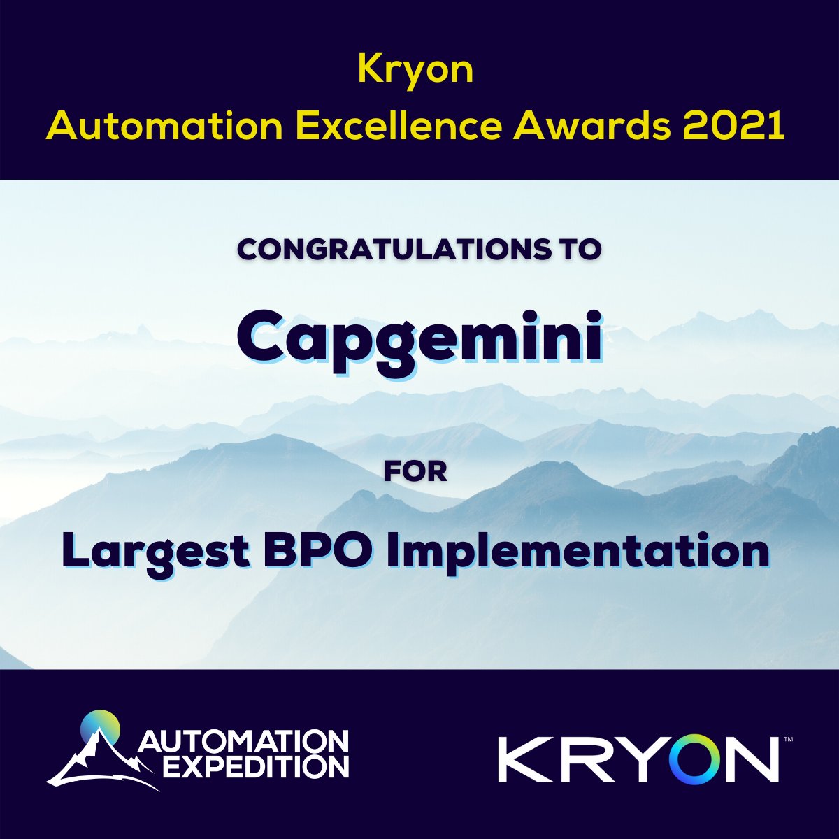 We won the <a href="/KryonSystems/">Kryon</a> #Automation Excellence Award for the Largest BPO Implementation. Here's how we are eliminating friction from business operations and transitioning our clients to the #FrictionlessEnterprise. bit.ly/3jbg3HW
<a href="/msevillatweets/">Manuel Sevilla</a> <a href="/BPOTech/">Lee Beardmore</a> <a href="/sebiguibert/">GUIBERT Sebastien</a>