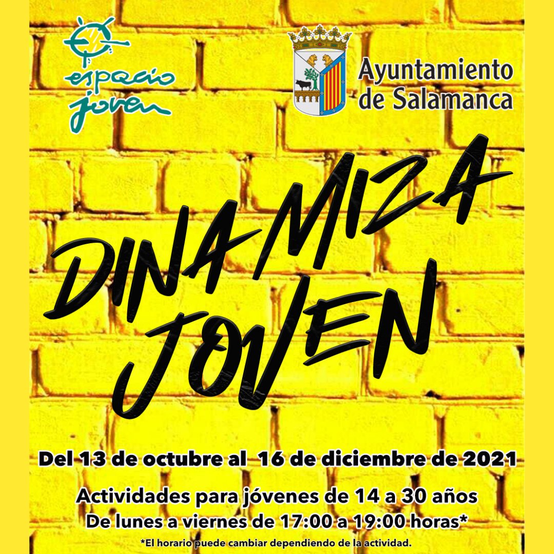JoveneSalamanca's tweet photo. Apúntate ya. 
Actividades gratuitas de ocio y tiempo libre.
Para jóvenes de 14 a 30 años.
Las tardes de lunes a viernes.
Más info en: https://t.co/zuU27kd2nQ https://t.co/Mtzn7VGxjv