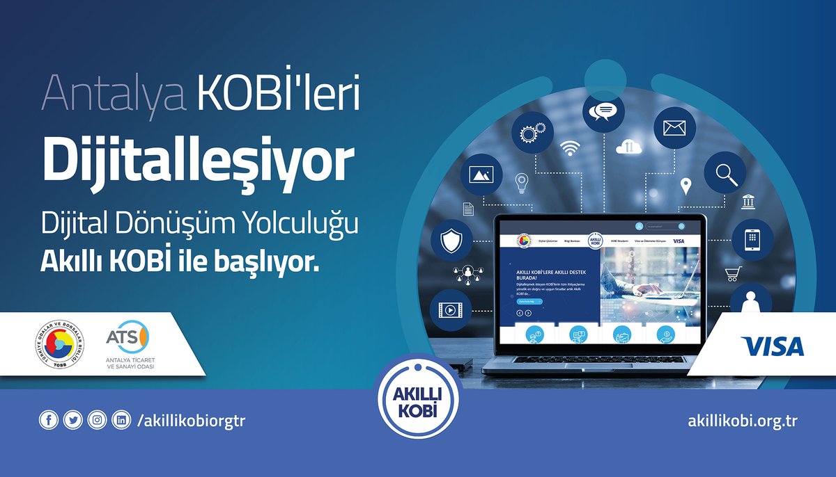 TOBB ve Visa’dan 1.5 milyon KOBİ’ye dijital dönüşüm daveti.
Başkan Davut Çetin, TOBB ve Visa işbirliğiyle Akıllı KOBİ Platformu’nun hizmete açıldığını bildirdi. atsovizyon.org.tr/tobb-ve-visada…