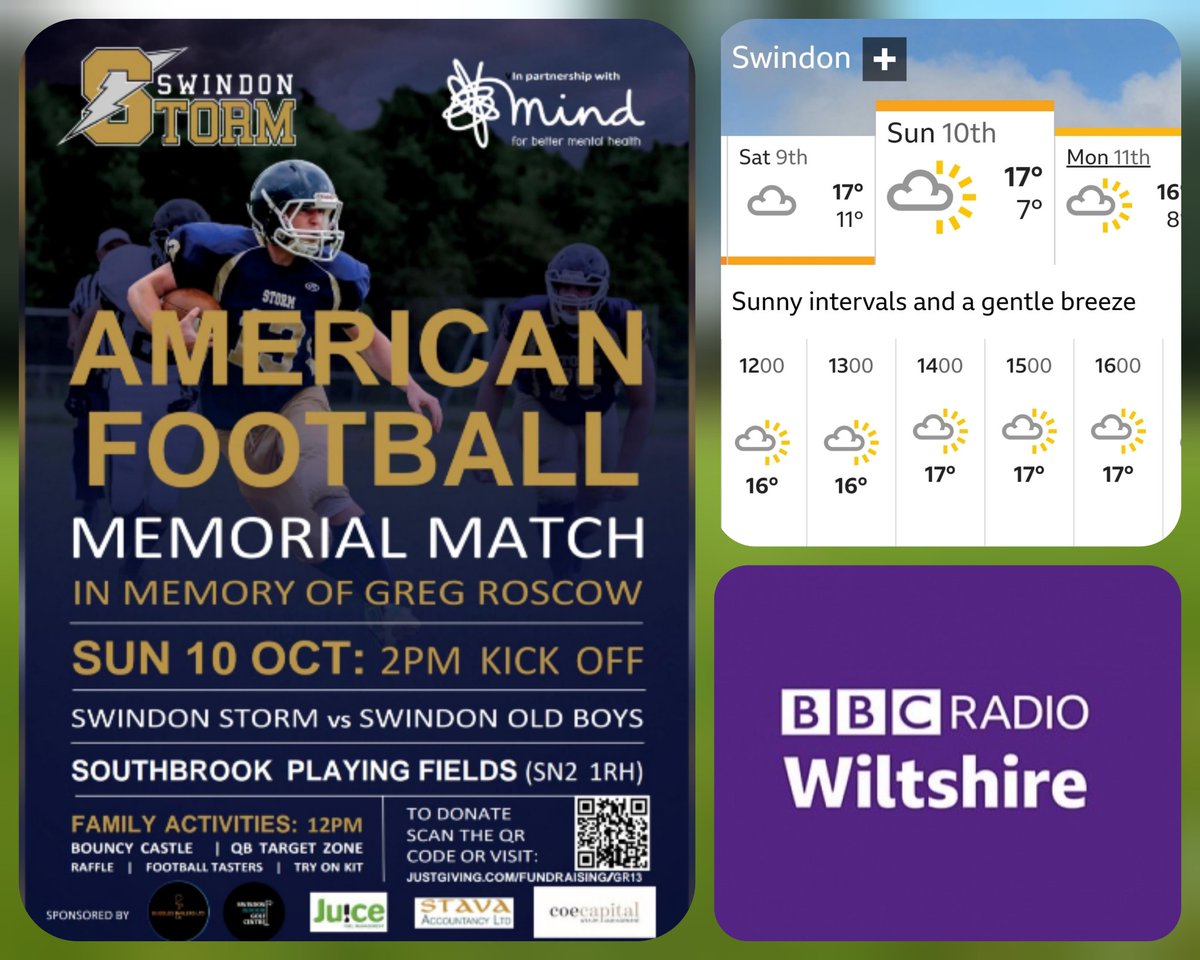 The weather is looking good this Sunday, especially for the time of the year. Why not make the most of it and come join us for the 2021 Greg Roscow Memorial Match!

If you'd like to know more about the event and why we are doing it, tune in to <a href="/BBCWiltshire/">BBC Wiltshire</a> from 19.45 tonight.