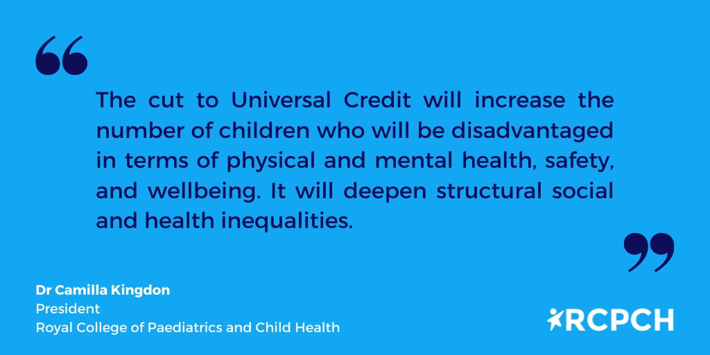 Rcpch The A Week Cut To Universal Credit Comes Into Effect Today Modelling By Jrf Uk Indicates That A Further 0 000 Children Will Be Dragged Across The Poverty Line Read The Full