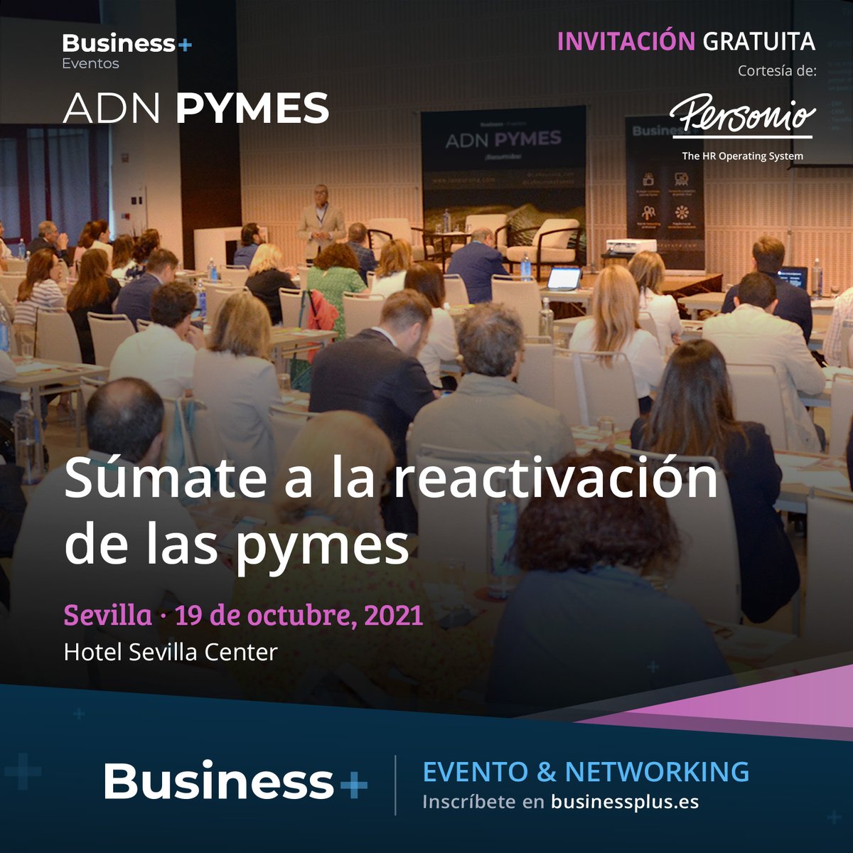 🔊@PersonioHR es uno de nuestros sponsor de nuestro próximo evento #ADNPymes en #Sevilla. ¡Es todo un honor! 

👉El 19 de octubre en el Hotel Sevilla Center
businessplus.es/evento/adn-pym…