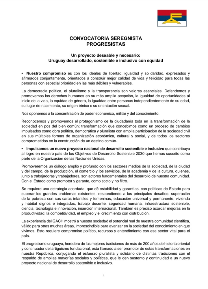 Alianza738's tweet photo. Proclama Nuevo Grupo al que tenemos el orgullo de pertenecer:
"Proclama Seregnista. Progresistas!"
🔴🔵⚪💪🏽 https://t.co/LeU3QlVtsT