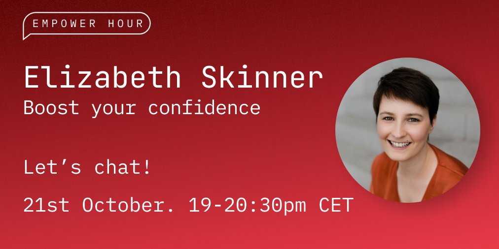 Ready for the next #EmpowerHour?⚡️ Register today for a confidence-building #workshop with the incredible Elizabeth Skinner ⬇️

eventbrite.com/e/empowerhour-…