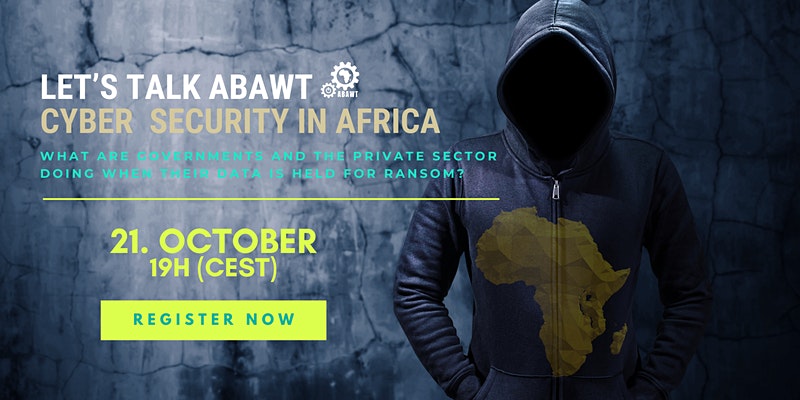 GermanTechJobs's tweet photo. 🧑‍💻 Let's talk ABAWT: CYBER SECURITY IN AFRICA

🗓 October 21st, 2021 at 7pm (CEST / UCT +2) 📌 Online

🎫 Register now: https://t.co/AyIdMaXeTc
➡️ https://t.co/51Xy5fAF35 | @abawtio

#Tech #Africa #Cybersecurity #Event https://t.co/7sYnW6DfmE